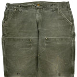 Carhartt Double Knee Carpenter Pants - 40W 31L Green Cotton