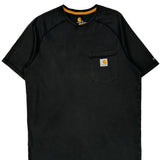 Carhartt T-Shirt - Medium Black Cotton