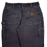 Carhartt Double Knee Carpenter Pants - 34W 30L Gray Cotton