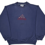 Adidas Sweatshirt - Large Blue Cotton