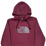 The North Face Hoodie - Large Burgundy Cotton