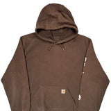 Carhartt Hoodie - 2XL Brown Cotton