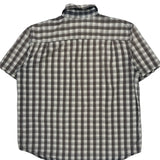 Carhartt Checked Short Sleeve Shirt - XL Grey Cotton