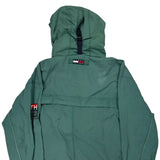 Tommy Hilfiger Spellout Windbreaker - Large Green Polyester