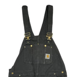 Carhartt Double Knee Overalls - 40W 34L Black Cotton