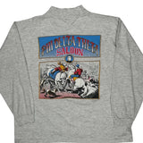 Phi Delta Theta Saloon Anvil Graphic Long Sleeve T-Shirt - XL Gray Cotton