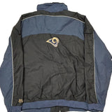 Los Angeles Rams Nfl Football Track Jacket - 2XL Blue Polyester