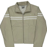 Age 8-10 Nike Striped Windbreaker - Medium Beige Polyester