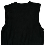 Polo By Ralph Lauren Sweater Vest - Large Black Cotton