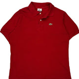 Lacoste Polo Shirt - XL Red Cotton
