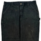 Carhartt Double Knee Carpenter Pants - 38W 30L Black Cotton