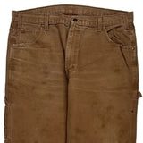 Dickies Carpenter Trousers - 38W 32L Brown Cotton