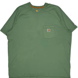 Carhartt T-Shirt - 2XL Green Cotton