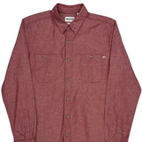 Timberland Shirt - Medium Red Cotton