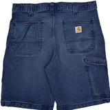 Carhartt Carpenter Shorts - 34W 10L Blue Cotton Blend