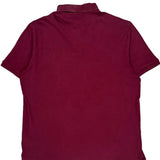 Polo By Ralph Lauren Polo Shirt - Large Burgundy Cotton