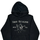 World Tour True Religion Graphic Hoodie - Medium Black Cotton