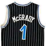 Orlando Magic Adidas #1 Mcgrady Jersey - Large Black Polyester
