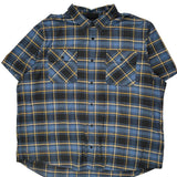 Racing Division Harley Davidson Checked Flannel Shirt - 2XL Yellow Cotton