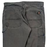 Dickies Double Knee Carpenter Pants - 36W 32L Gray Cotton Blend