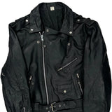 Unbranded Motorcycle Leather Jacket - 2XL Black Leather