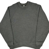 Made In USA 90S Blank Fruit Of The Loom Sweatshirt - XL Grey Cotton Blend