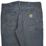 Carhartt Double Knee Carpenter Pants - 36W 30L Gray Cotton