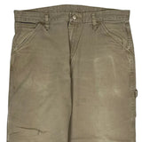 Wrangler Carpenter Trousers - 34W 27L Beige Cotton