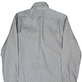 Polo By Ralph Lauren Striped Shirt - Medium Blue Cotton
