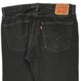 Levis 505 Jeans - 36W 31L Black Cotton