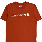 Carhartt T-Shirt - Medium Red Cotton