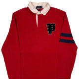 Polo By Ralph Lauren Rugby Shirt - Medium Red Cotton