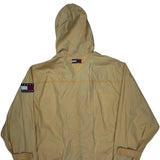 80S Tommy Hilfiger Windbreaker - XL Yellow Nylon