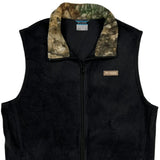 Tall Columbia Camo Fleece Jacket - Large Black Polyester