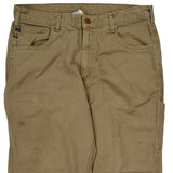 Carhartt Carpenter Trousers - 36W 30L Khaki Cotton Blend