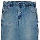 Carhartt Double Knee Carpenter Pants - 38W 31L Blue Denim