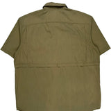 Carhartt Short Sleeve Shirt - XL Green Cotton Blend
