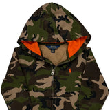 Age 5 Polo By Ralph Lauren Camo Hoodie - XS Orange Cotton