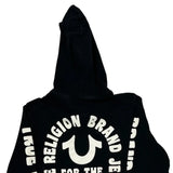 True Religion Graphic Hoodie - Small Black Cotton
