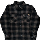 Dickies Checked Overshirt - Large Black Polyester
