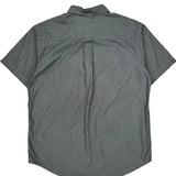 Tommy Hilfiger Striped Short Sleeve Shirt - XL Gray Cotton