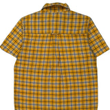 Age 4 Nautica Checked Short Sleeve Shirt - Small Yellow Cotton