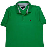 Tommy Hilfiger Polo Shirt - Large Green Cotton