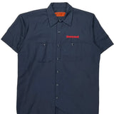 Honeywell Red Kap Short Sleeve Shirt - Large Navy Polyester Blend