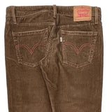 518 Levis Bell Bottoms Pants - 30W US 4 Brown Corduroy
