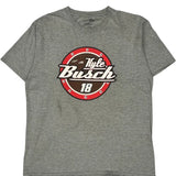 Kyle Busch Joe Gibbs Racing Nascar T-Shirt - Large Gray Cotton