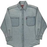 Levis Denim Shirt - Large Light Wash Cotton
