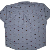 Chaps Ralph Lauren Short Sleeve Shirt - XL Blue Cotton