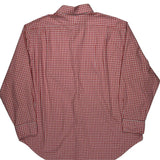 Regent Classic Fit Polo By Ralph Lauren Checked Shirt - 2XL Red Cotton