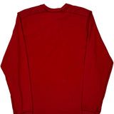Abercrombie & Fitch Graphic Long Sleeve T-Shirt - Medium Red Cotton